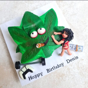 Dallas-Texas-Marijuana-Smoking-Jane-Pot--Custom-Cake