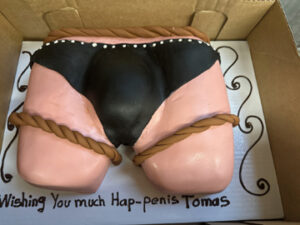 Fort-Worth-Texas-S&M-Black-Underwear-Buldging-Bachelorette-Cake